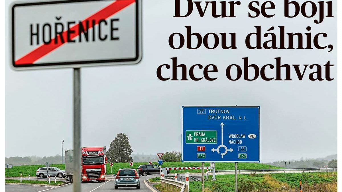 Dvůr se bojí obou dálnice, chce obchvat